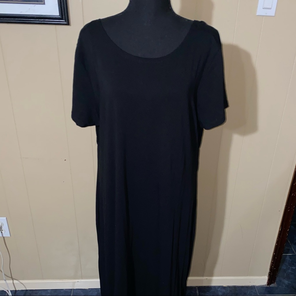ELOQUII Elements Black Maxi Dress